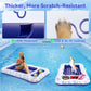 Pawaboo Dog Pool Float, Inflatable Pet Pool Floats For Medium Large Dogs Up To 220 Lbs, Dog Raft And Float For Pool With Dual Ha