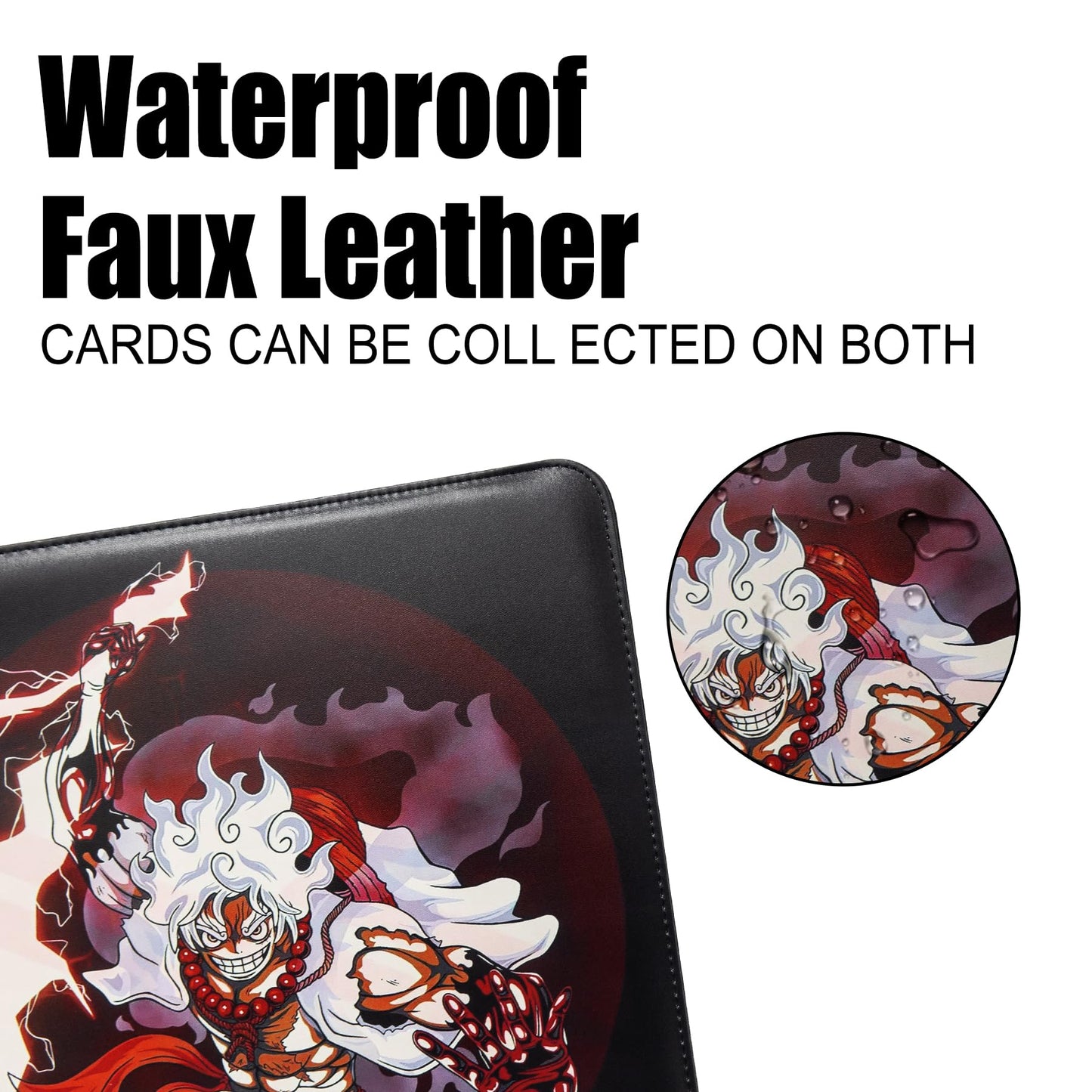 WEST TUNE One Piece Trading Card Binder - 16 Pocket, Waterproof, Holds 1024 Cards, Includes 32 Sleeves, Model WTV028