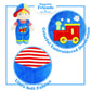 June Garden Soft Baby Doll - 14" Polyester Stuffed Toy - Blue Outfit, Model JGCM521010