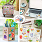 300 PCS Water Bottle Stickers, Cute Stickers for Hydroflasks VSCO Sticker Packs Cute Vinyl Waterproof Stickers for Water Bottles