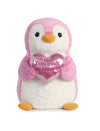 Aurora Pompom Penguin Plush Toy, 22 inches, Pink, Model 07796, Soft Plush Material