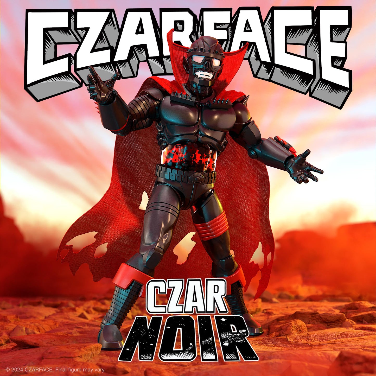 Super7 Ultimates! Czarface Czar Noir - 7' Czarface Action Figure With Accessories Hip Hop Collectibles And Retro Toys