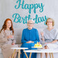 Beishida Light Blue Happy Birthday Banner - No Diy,10Feet,Pre-Strung-Glitter Happy Birthday Sign, Happy Birthday Garland,Happy B