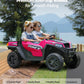 Elemara Ride On Cars 2 Seater W/Sun Shade, Dump Bed And Shovel, Ride On Toy For Big Kids, 12V 10Ah 4Wd Powered Electric Car, Sid