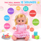 Baby Care Doll Toys Set, 36Pcs Doll Playset, Hair Salon Pretend Play Toddler Doll Toys Incl 14'' Baby Doll Toy, Backpack, Hair Dryer, Hair Curler, Xmas Gifts For Age 3 4 5 6+ Years Old Girls Kids