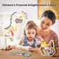 Wooden Chicken Piggy Banks For Kids, Unbreakable Pullet Coin Chicken Bank For Kids With Letter Sticker, Wooden Cashbox Money Jar