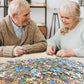 Huadada Puzzles For Adults 1000 Pieces Jigsaw, Pencils Letter On Back Fit Well Dust-Free Unique Shape Full Size Poster 27.5'X19.6'