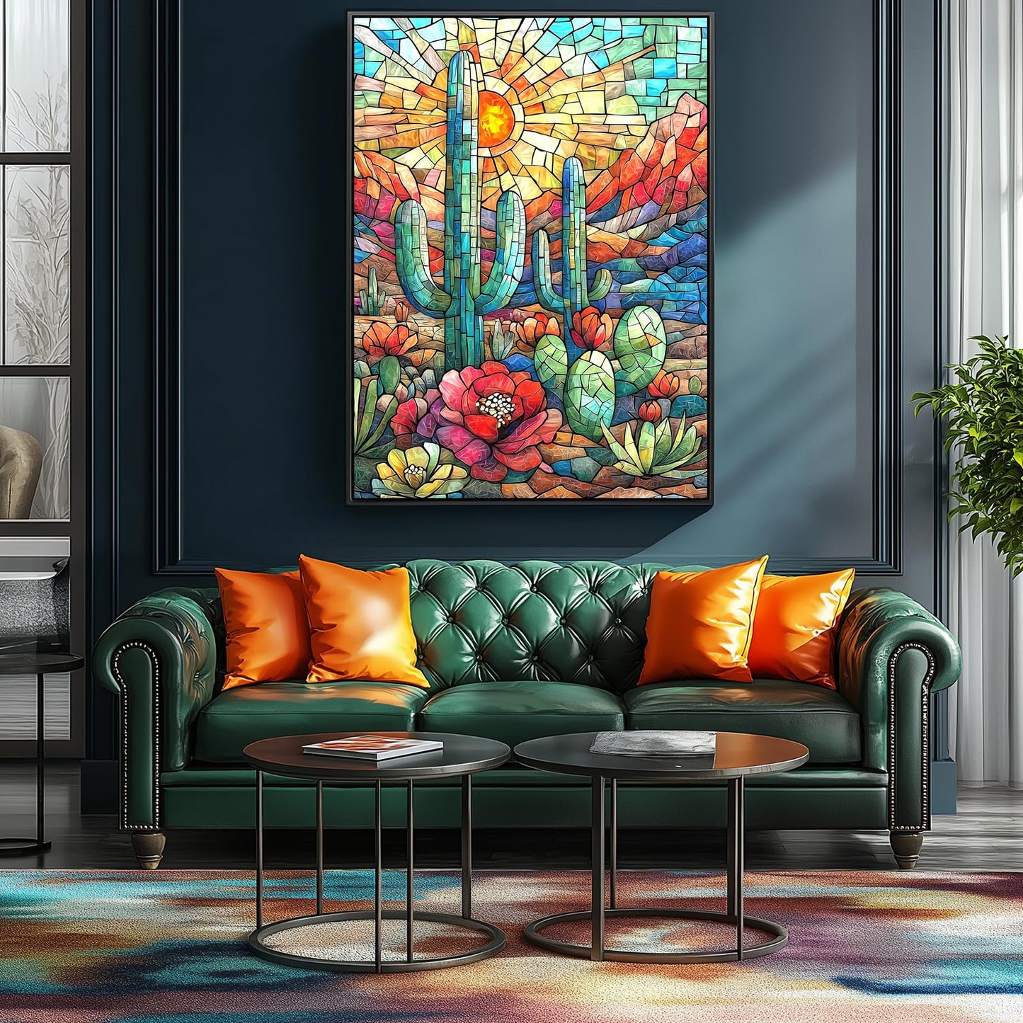 Blueforest Cactus Puzzle Puzzles For Adults 1000 Pieces, Impossible Hard Difficult Challenging Plant Puzzles For Adults, Colorfu