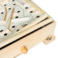Sterling Games Wooden Labyrinth With 3 Swappable Boards – Classic Maze Game With 60, 36, And 25 Waypoints – Wooden Tilt Puzzle With Knob Control And 3 Steel Marbles For Kids Age 6+
