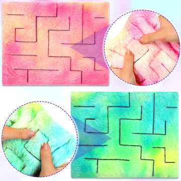 2 Pack Marble Maze Mat Fidget Sensory Tactile Sensory Toys Stress Relief Toys Anxiety Relief Toys Calming Toys For School Classroom Reduce Stress Anxiety Improve Focus (Classic Style,8.7 X 6.3 Inch)