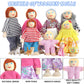 Skylety 10 Pcs Wooden Dollhouse Set Of Mini People Figures Dolls Wooden Doll Pretend Play Figures Accessories For Pretend Dollhouse Toy(Classic Style)