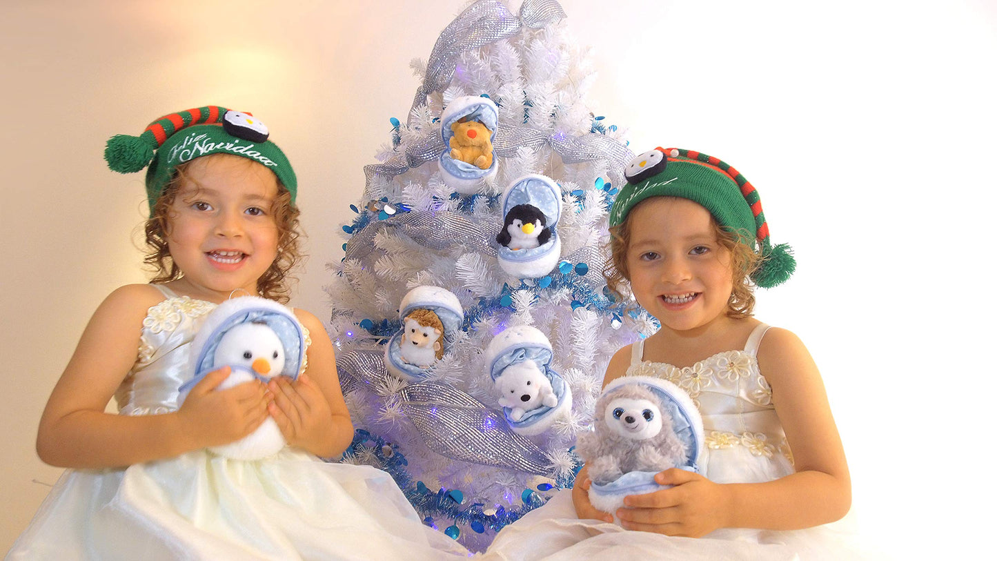 Plushland Snowball Stuffed Zip Up Animal - Penguin - Cute Plush Animals Assortment - Wonderful Soft Toy For Families And Friends