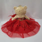 Kinnex Collections Since 1997 20' Quince Anos Quinceanera Last Doll Teddy Bear With Dress (Centerpiece) ~ B16632-14G (Red - Gold Trim)