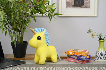 Furrendz Radiant Unicorn 10'' Plush|Animal Character Soft Toy-Unicorn|Furry Plush|Soft & Anti Allergic Fabric|Safe For Kids|Role