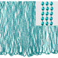 Vibrant Turquoise Bead Plastic Necklaces (30'') - Pack of 50 - Perfect for Events, Fashion & DIY