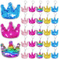 CiciBear 25 Pack Crown Sequin Keychains for Crown Themed Party Favors, Kids and Adults Birthday Gift, Baby Shower, Crown Princes