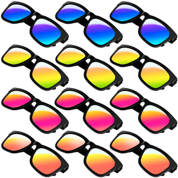 Kids Sunglasses Bulk, 12/24 Pack Party Favors Sunglasses For Kids, Neon Kids Sunglasses Party Favors For Pool Party Beach Party Birthday Graduation Party Supplies, Kids Party Favors Goodie Bags