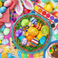 Springbok's 500 Piece Jigsaw Puzzle Extraordinary Easter Eggs - Made in USA