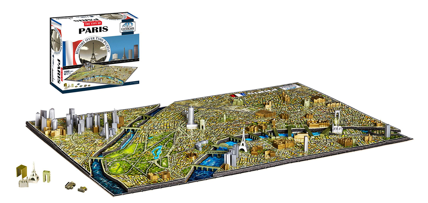 4D Cityscape Paris Time Puzzle