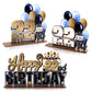 Lingteer Happy 22Nd Birthday Gold Acrylic Table Topper Centerpieces Set - Cheers To 22 Years Old Birthday 22Nd Bday Party Gift Decorations.