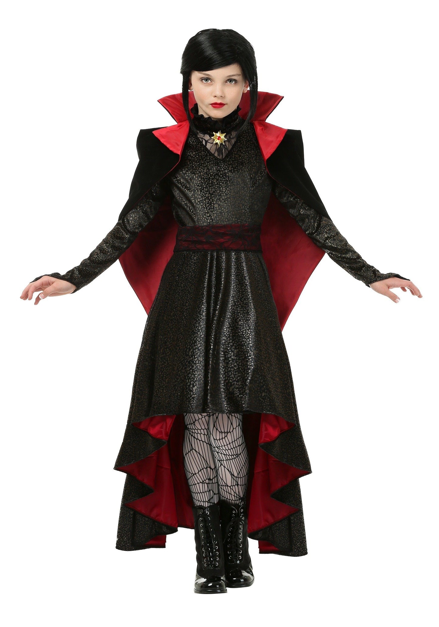 Fun Costumes Girl'S Vampire Vixen Costume Child'S Deluxe Vampire Dress Costume Medium (8-10)