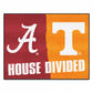 FANMATS 18673 Alabama / Tennessee House Divided Rug - 34 in. x 42.5 in.