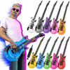 36 Inch Inflatable Guitar  Thickened Rock Star Blow Up Guitar Set  10 Colors Party Props for 80 90s Rock 'N Roll Party Favor  mature-themed's Birthday Wedding Decorations and Karaoke Carnival Accessories