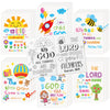 Dvbonike 24Pcs Religious Coloring Books - Bible Verses Diy Color-In Pages Booklet Bulk Drawing Holiday Christian Theme Activity