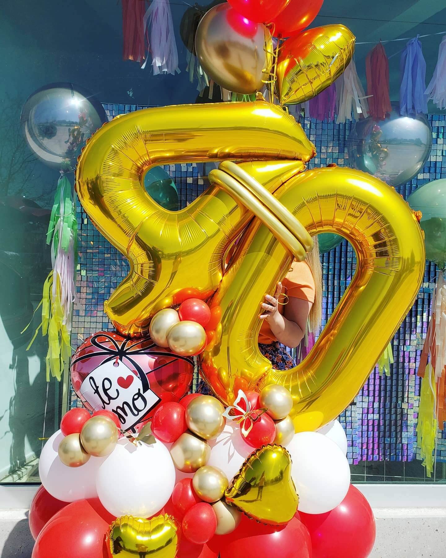 40 Inch Gold 40 Number Balloons Giant Jumbo Huge 40 Foil Mylar Helium Number Digital Balloons Gold Birthday Mylar Digital Balloo