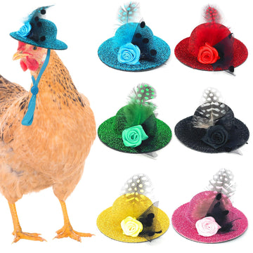 6 Pieces Chicken Hats For Hens Fit Chicken Clothes Costumes For Chickens Hats For Chickens Bearded Dragon Costume Tiny Hats Smal