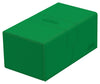 Ultimate Guard Twin Flip'N'Tray 200+, Deck Case For 200 Double-Sleeved Tcg Cards + Dice Tray, Green, Independent Magnetic Closure & Microfiber Inner Lining