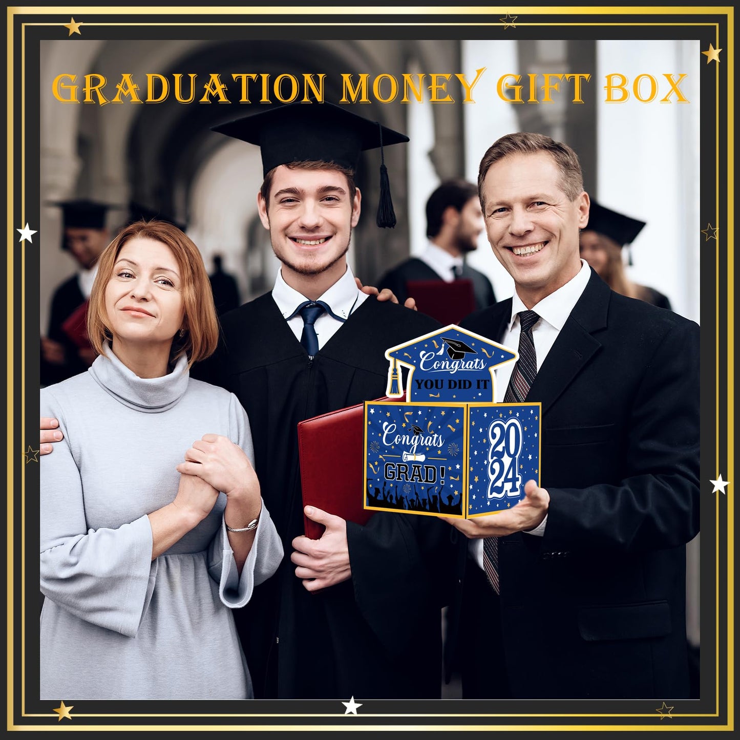 Meiidoshine 2024 Graduation Money Box For Cash Gift, Funny Graduation Gifts For Boys Girls High School College, Surprise Money H