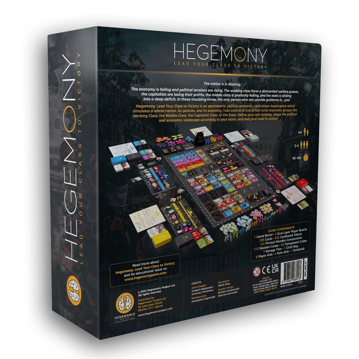 Hegemonic Project Games Hegemony - Asymmetric Card Driven Game, 11.81"x11.81"x3.94", Multi-Color, Ages 14+, 2-4 Players