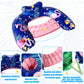 Inflatable Pool Float Chair - 2 Pack Pool Floating Chair mature-themed Pool Float Seat with Cup Holder and Headrest  Portable Lounge Floats for Swimming Pool Party Toy Floaties Beach Floaty(XL)