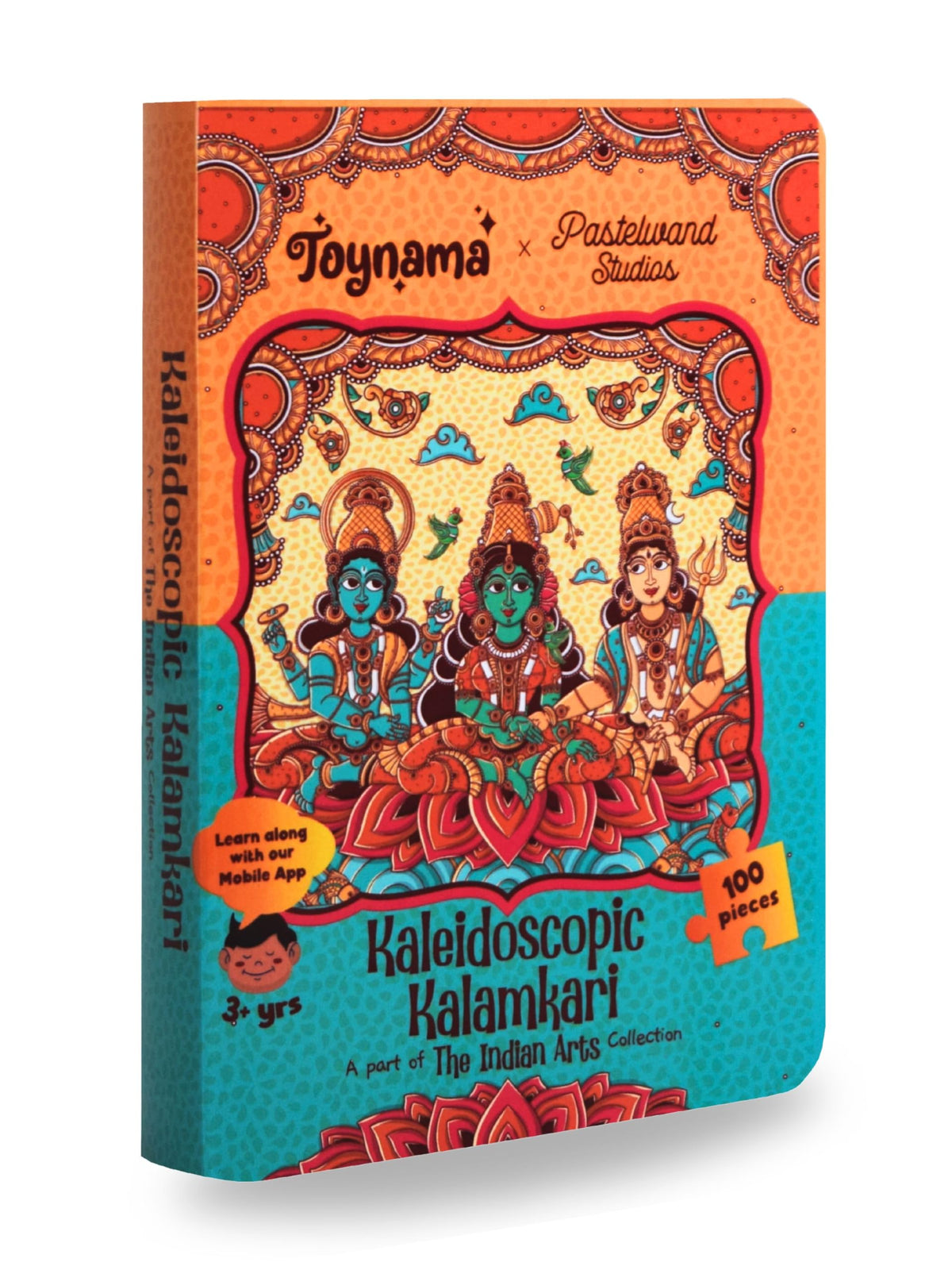 Toynama Educational Toys For Kids  Kalamkari 100 Pcs Jigsaw Puzzles Ages 3+ | Cultural Interactive Learning With App