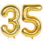 40 Inch Gold Number Balloons Helium Foil Mylar Balloon Birthday Party Banquet Decoration 35