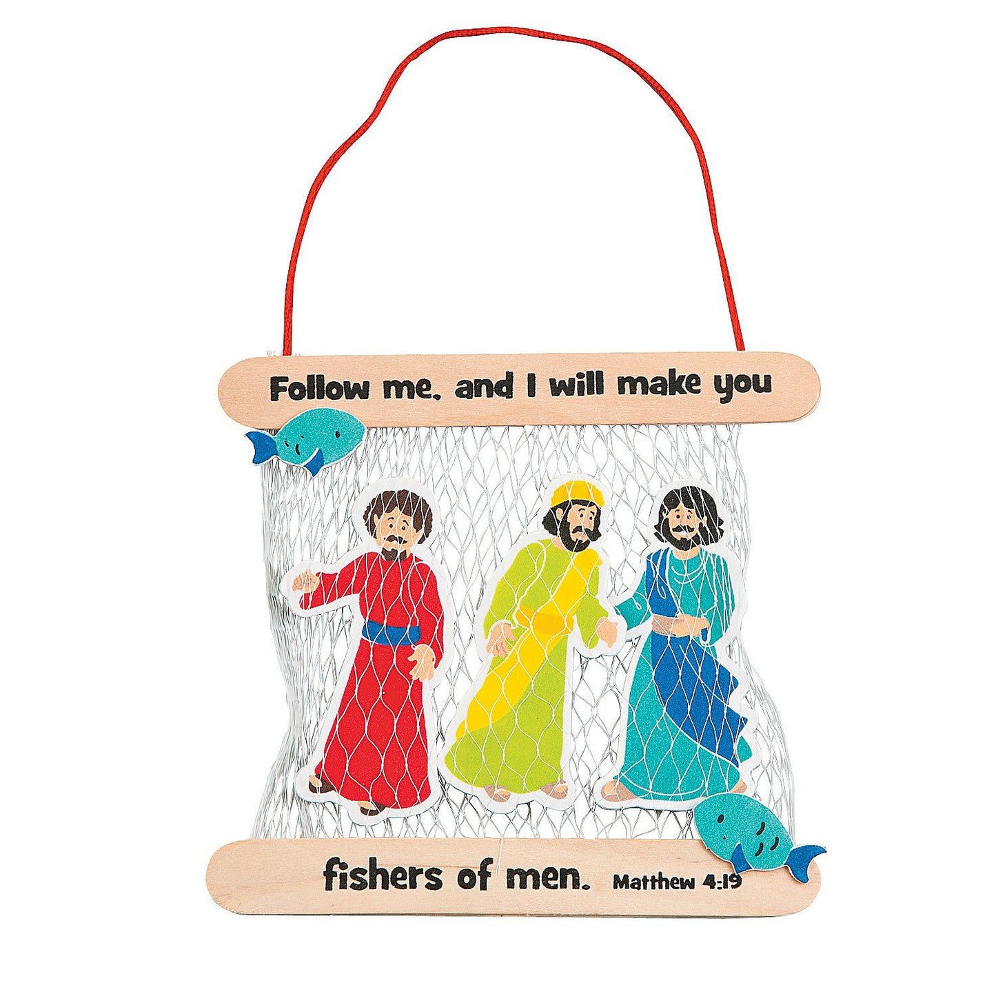 Fun Express Fisher of Men Bible Craft Kit for Kids - Makes 12 - VBS, Sunday School and Religious Craft Activities