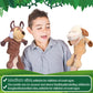 Wettarn 10 Pcs Animal Hand Puppets 12 Inch Soft Plush Plush Puppets Lion Orangutan Giraffe Tiger Pig Elephant Hand Puppets For Boys And Girls Storytelling, Teaching, Role Playing(Funny Style)