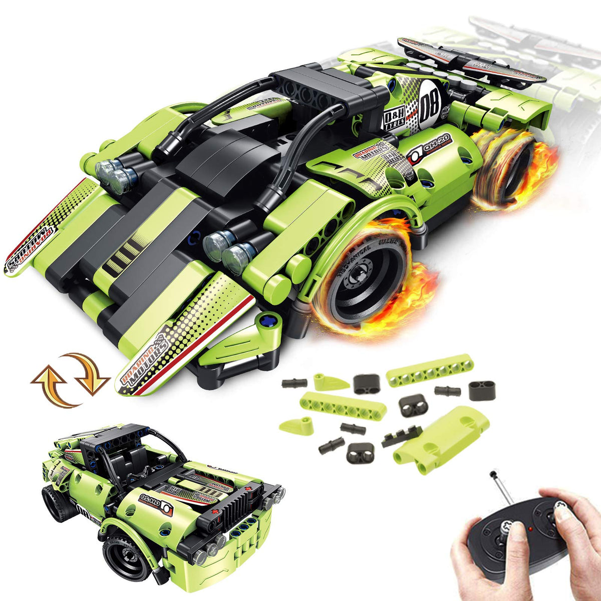 2-in-1 Build & Race Car