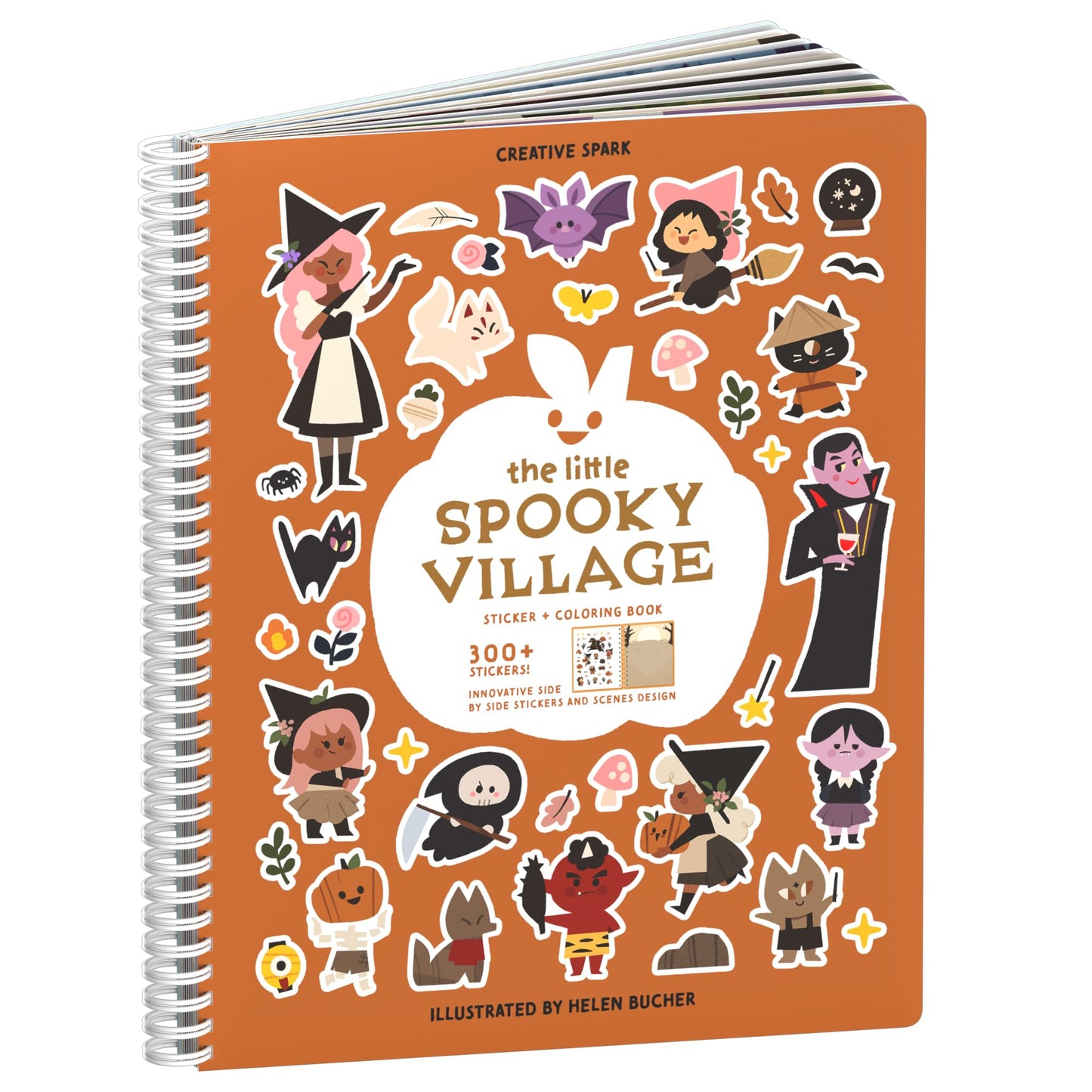 Spooky Village Halloween Stickers For Kids By Cupkin, Toddler Sticker Book, Halloween Toys Activity Book, Toddler Travel Essenti