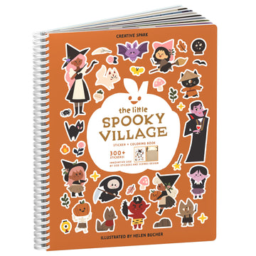 Spooky Village Halloween Stickers For Kids By Cupkin, Toddler Sticker Book, Halloween Toys Activity Book, Toddler Travel Essenti
