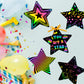 WATINC 60pcs Star Scratch Cards for Magic Color Craft Kit DIY Paper Art Scratch Star Ornament for Kids School Classroom Party Fa