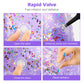 Moko Swim Rings With Glitter, 90Cm Diameter Inflatable Pool Float Swimming Pool Float Tube Round Shaped Swimming Tube Water Fun Beach Pool Toys For Summer Party For Kids Adults, Purple