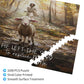 Christian Jesus and Lamb Puzzles for mature-themeds 1000 Pieces Religious Jigsaw Puzzles Jesus Running After Lost Lamb Wooden Puzzle Family Activity Game Puzzle for Easter Christmas