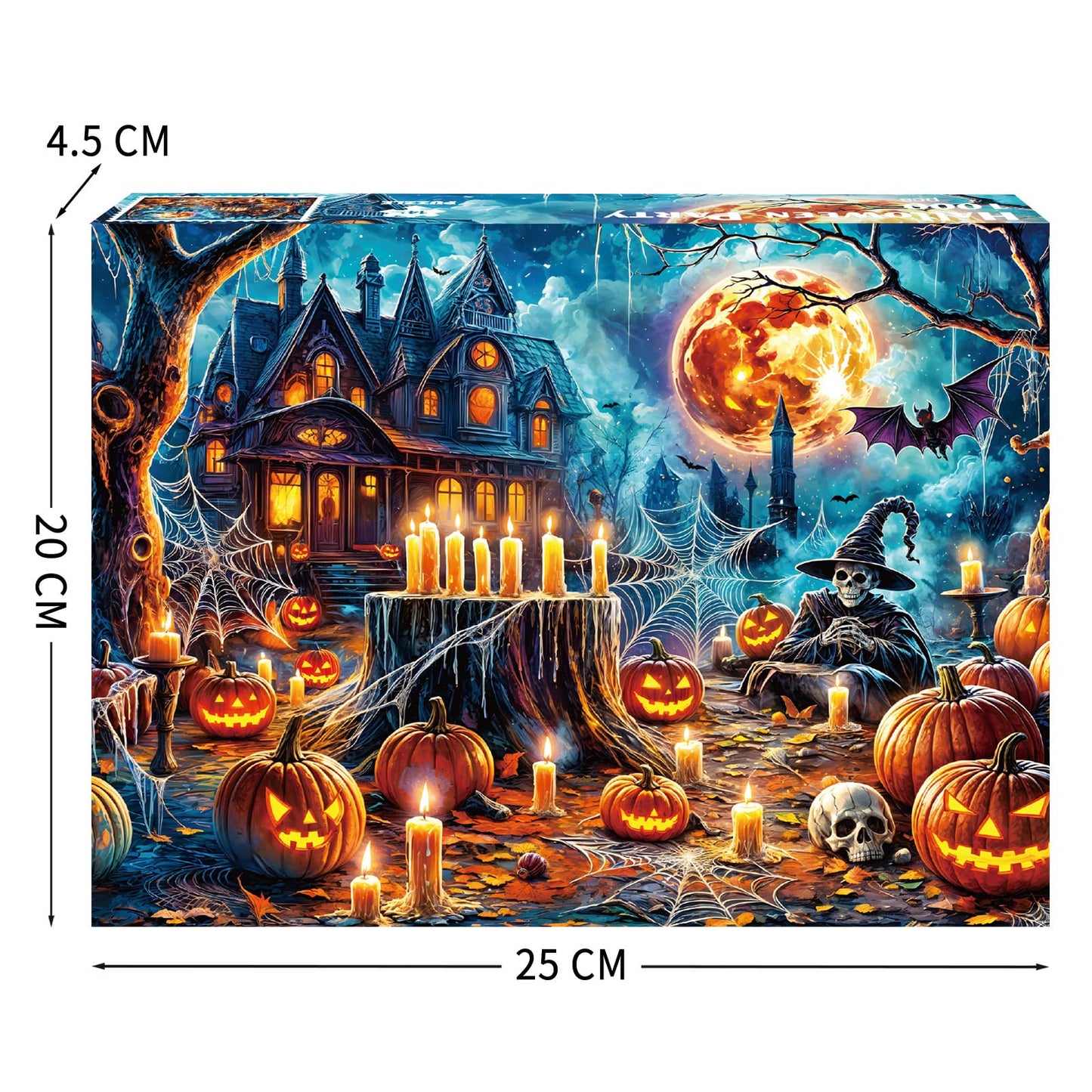 TangComplete - Halloween Party Puzzles for mature-themeds 1000 Piece  Jigsaw Puzzles for mature-themeds  mature-themed Challenging Game Toys  Impossible Puzzle  Family Decoration Puzzle