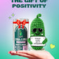 Almacura Crochet Plush Emotional Support Pickle - Green, 2.6x4.7 In, 15 Motivational Cards, Customizable QR Messages, Model EM-PICK-001
