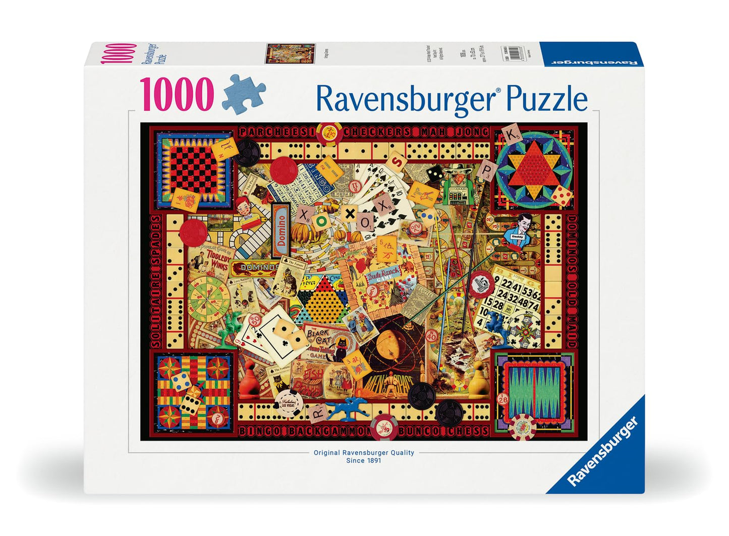 Ravensburger Vintage Games - 1000 Piece Jigsaw Puzzle For Adults | Unique Pieces | Softclick Technology | Perfect Group Activity