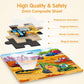Synarry Vehicle Theme Magnetic Puzzles For Toddlers 3-5, 36 Pieces Travel Puzzles For Kids Ages 4-8, Car Airplane Road Trip Activities Magnet Games Toys For 3 4 5 6 Year Old Children Boys Girls Gifts
