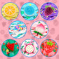 8 Pack Scented Slime Kit With 3 Clear And 5 Butter Slime,Peach Super Soft Non-Sticky,Jelly Cube Crunchy Crystal, Birthday Party