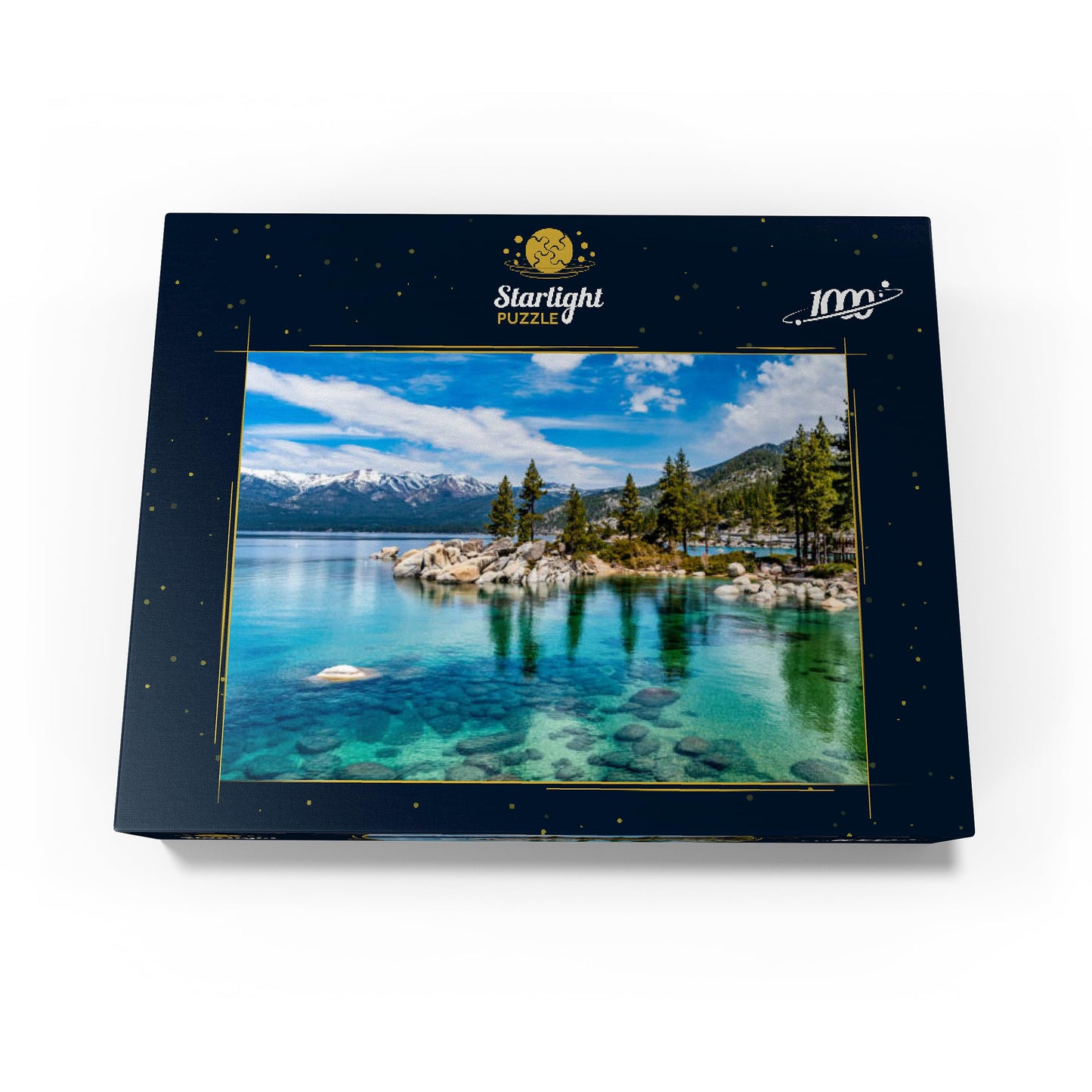 MyPuzzle The Beautiful Crystal Clear Waters of Lake Tahoe - enhanced 1000 Piece Jigsaw Puzzle for mature-themeds